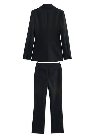 Black 2-Piece Notched Lapel Women Prom Suits